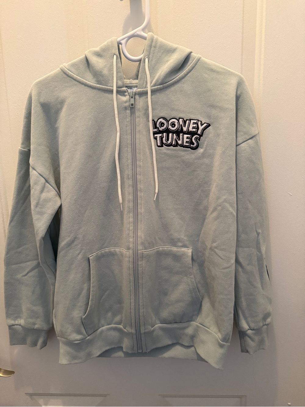 Looney Tunes Zip Up Hoodie Bugs Bunny Tweety Sylvester Graphic Size M